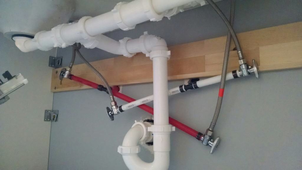 PEX and PVC, the best friends of amateur plumbers everywhere.